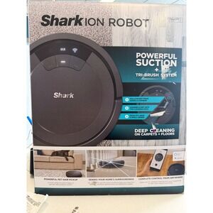 Shark ION Robot RV772 Vacuum Wi-Fi Connected Tri-Brush System Powerful Suction